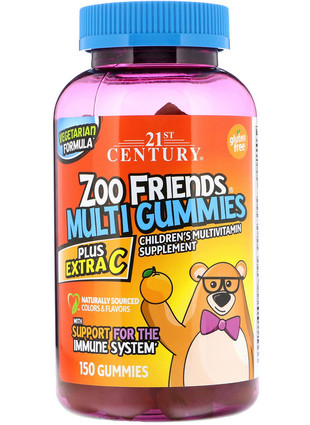 Кликните для увеличения изображения Zoo Friends, Plus Extra C (150 жевательных табл)