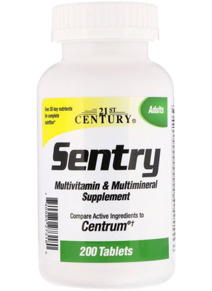 Кликните для увеличения изображения Multivitamin & Multimineral Sentry (200 табл)