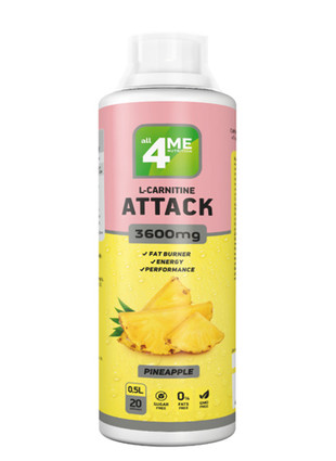 Кликните для увеличения изображения L-CARNITINE + GUARANA ATTACK 3600 (500 МЛ)