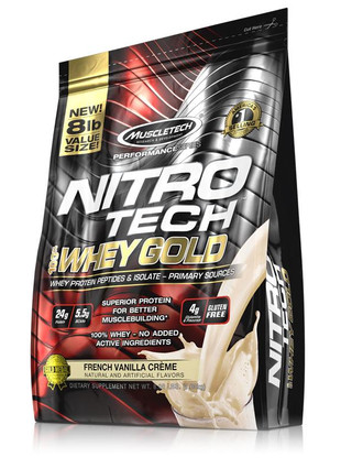Кликните для увеличения изображения Nitro Tech, 100% Whey Gold (3630 кг)